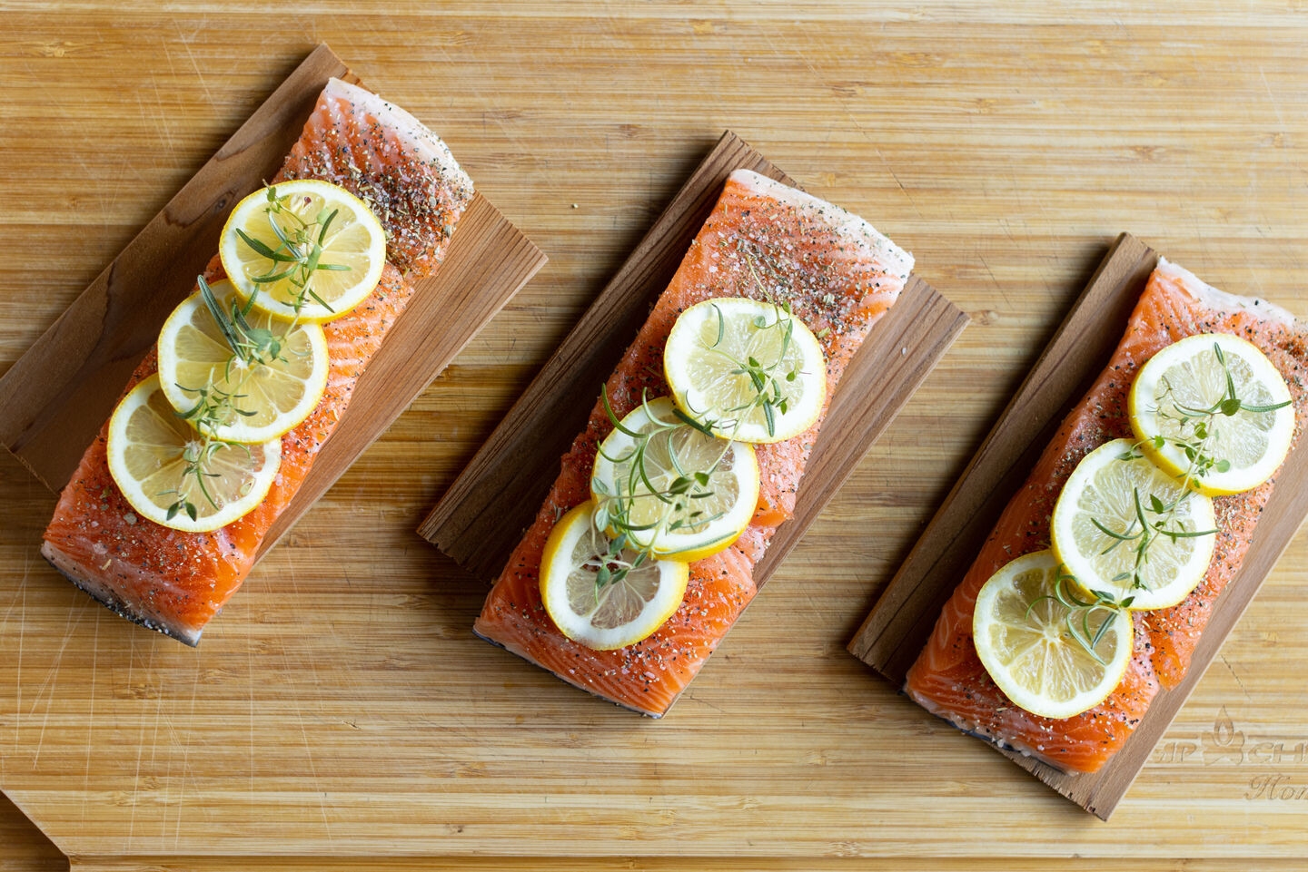 mediterranean cedar plank salmon